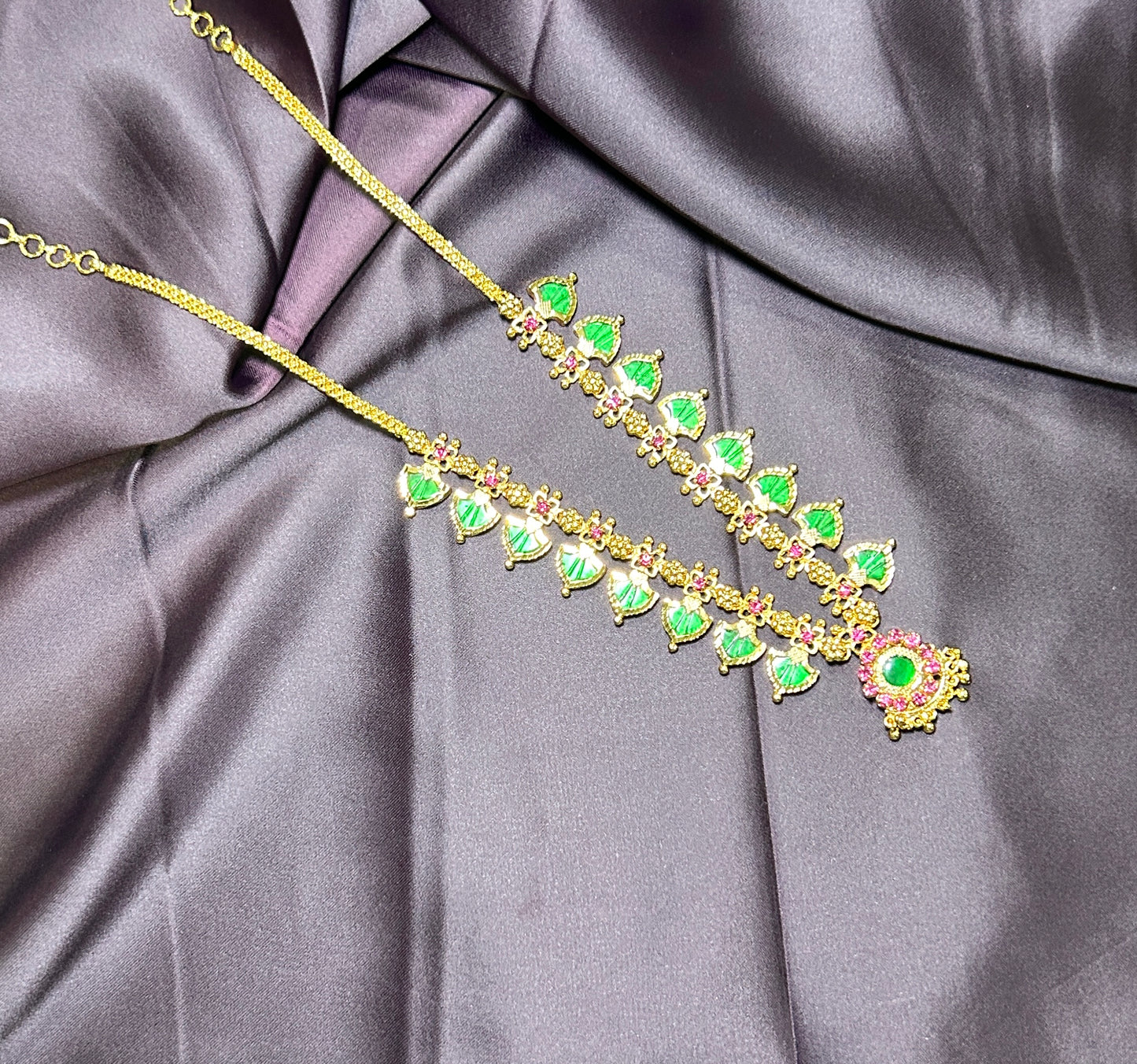 Green & Pink Traditional Haar