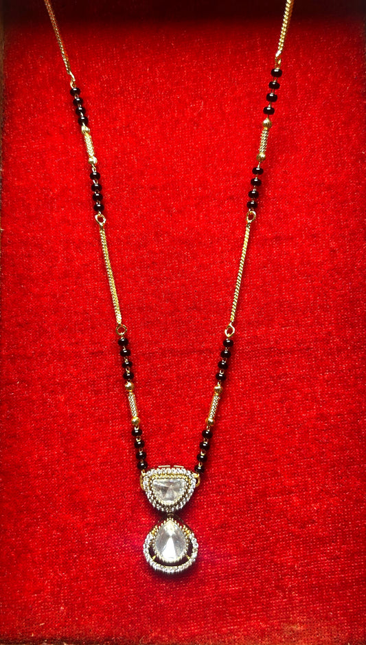 18-Inch Mangalsutra with Kundan Pendant