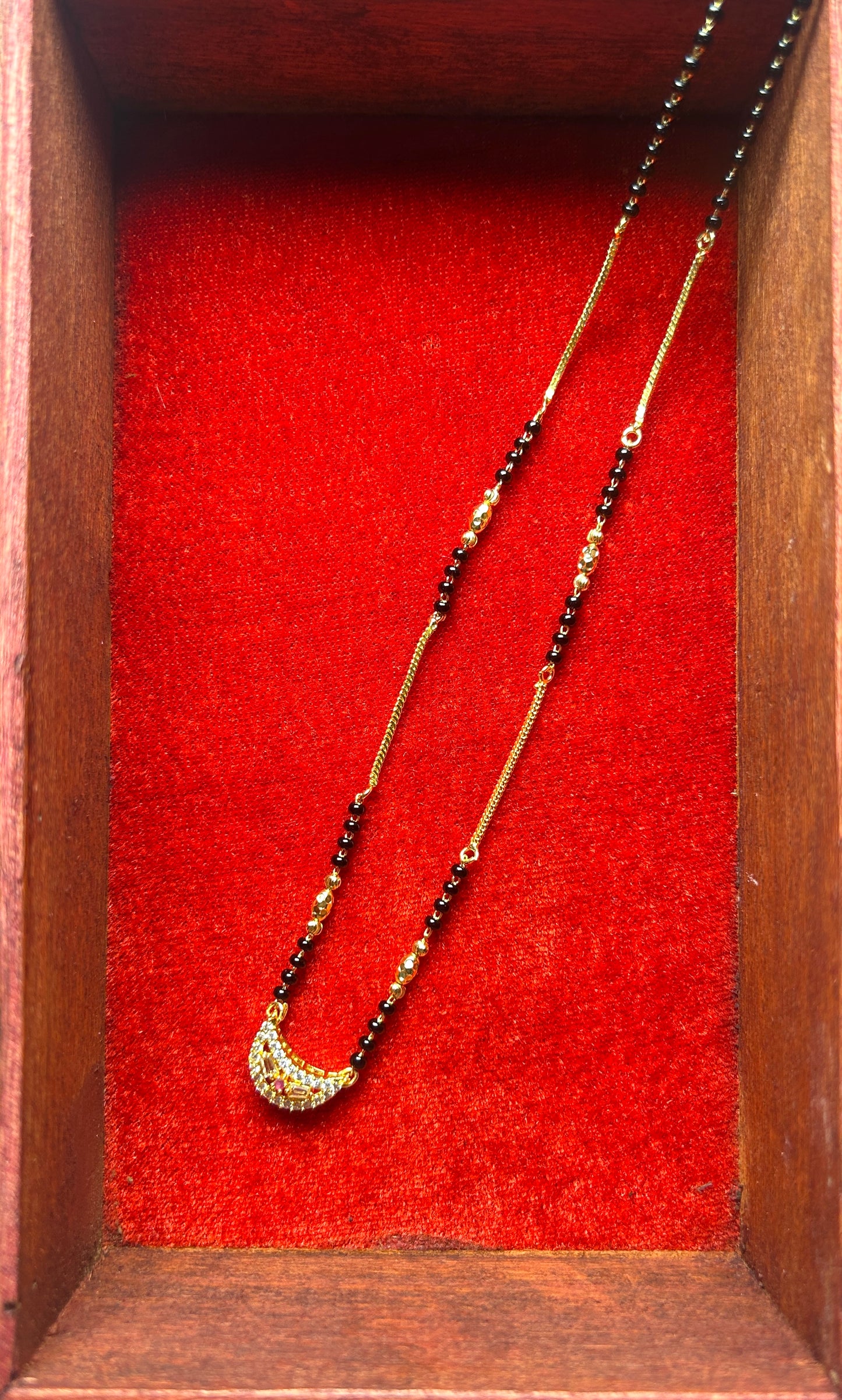 18-Inch Mangalsutra with Kundan Pendant