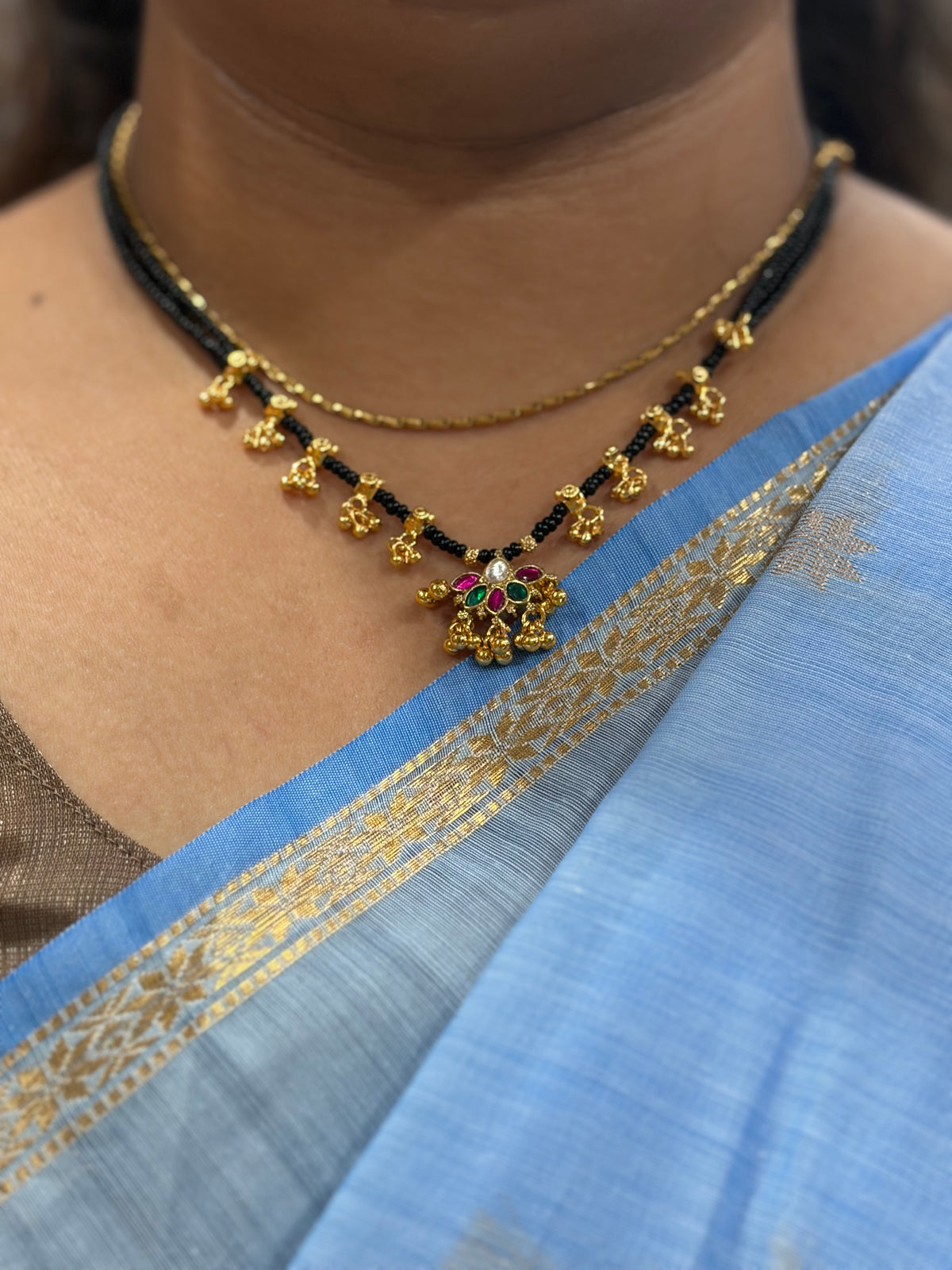 Paachi Kundan Short Mangalsutra