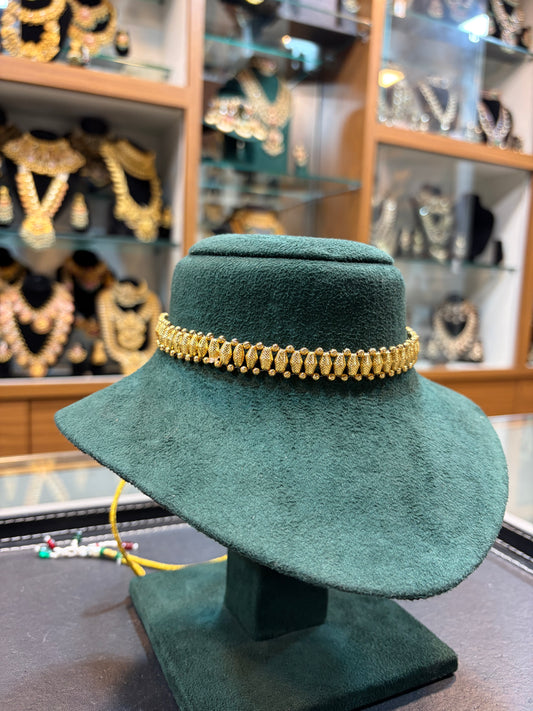 Textured Gold Classic Choker