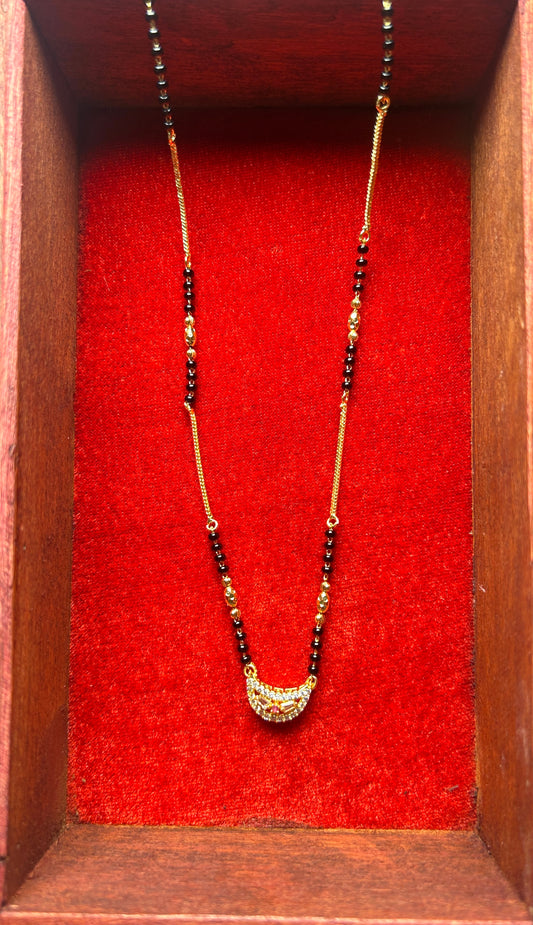 18-Inch Mangalsutra with Kundan Pendant
