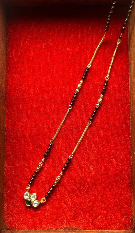 18-Inch Mangalsutra with Kundan Pendant