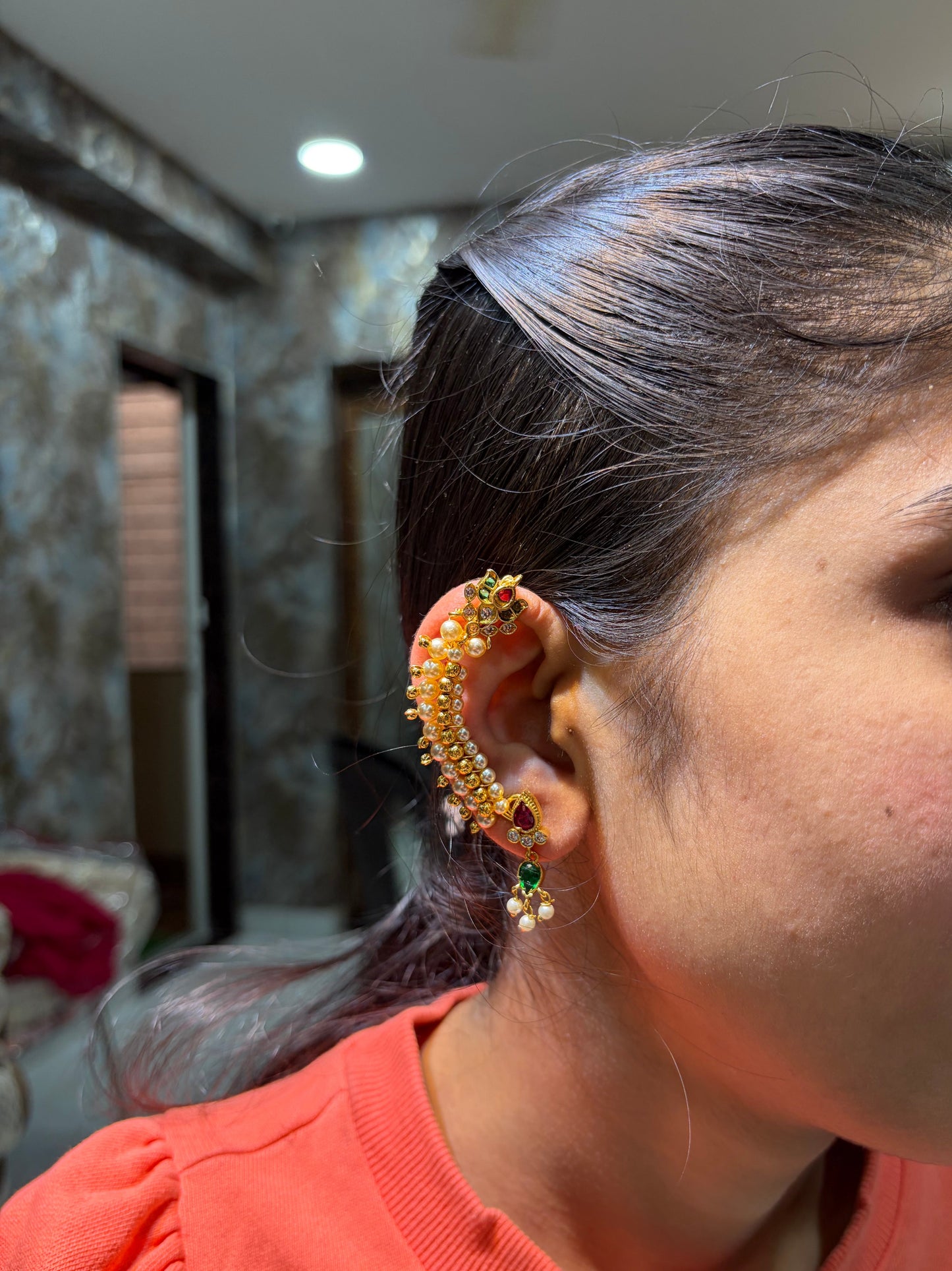 Kamal Pearl Ear Cuff