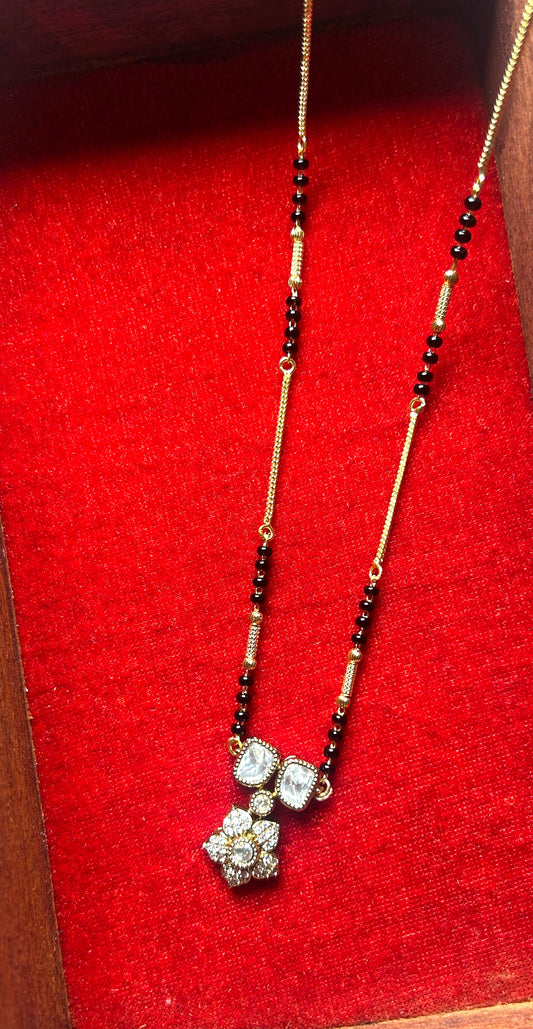 18-Inch Mangalsutra with Kundan Pendant