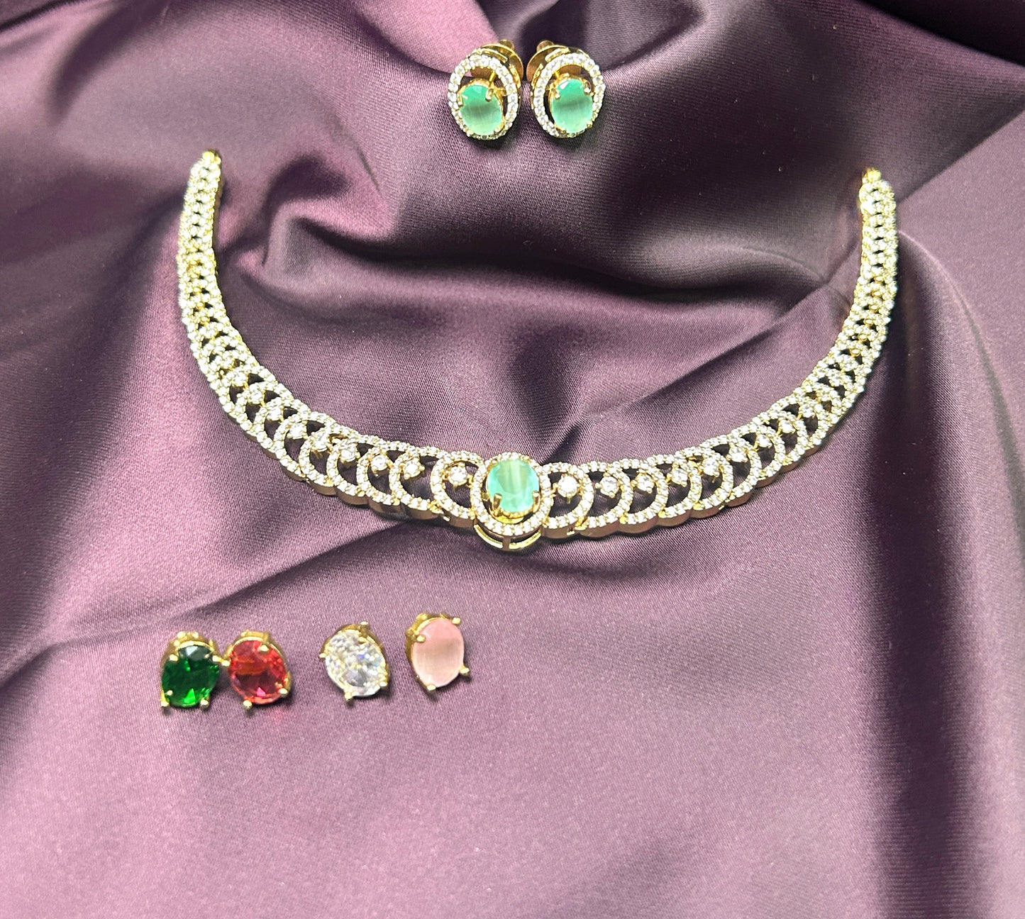 Interchangeable Stone Choker Set