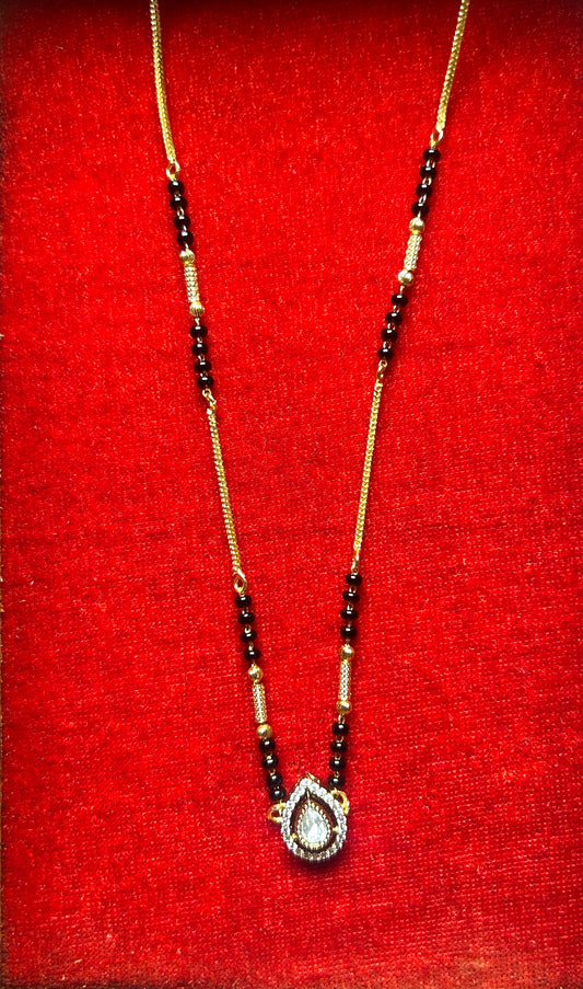 18-Inch Mangalsutra with Kundan Pendant