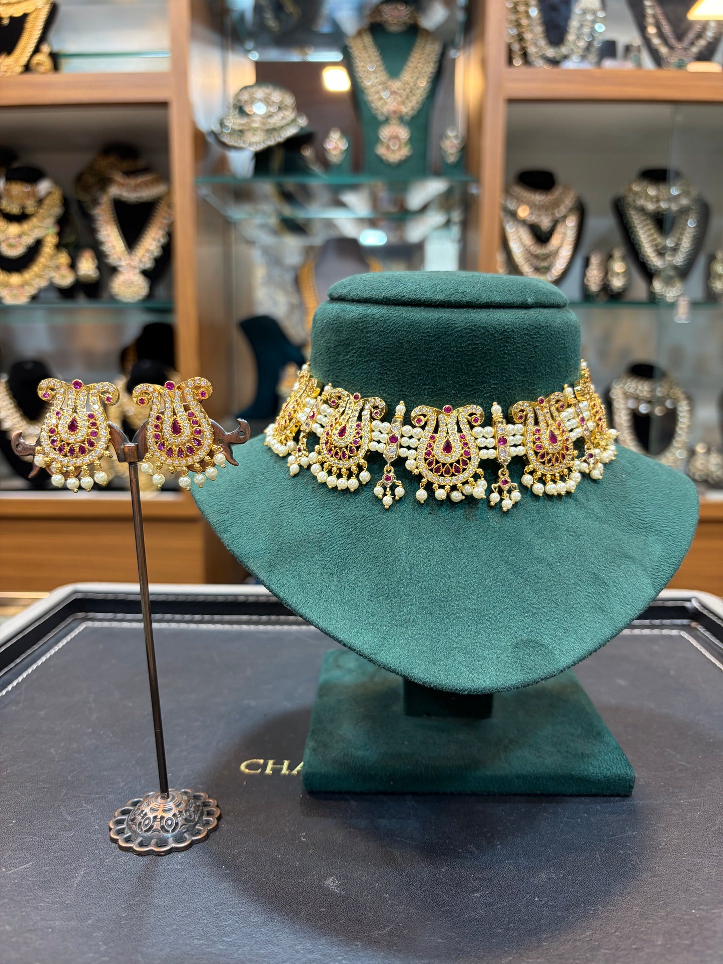 Royal Peshwai Chandrika Choker Set – A Statement of Tradition
