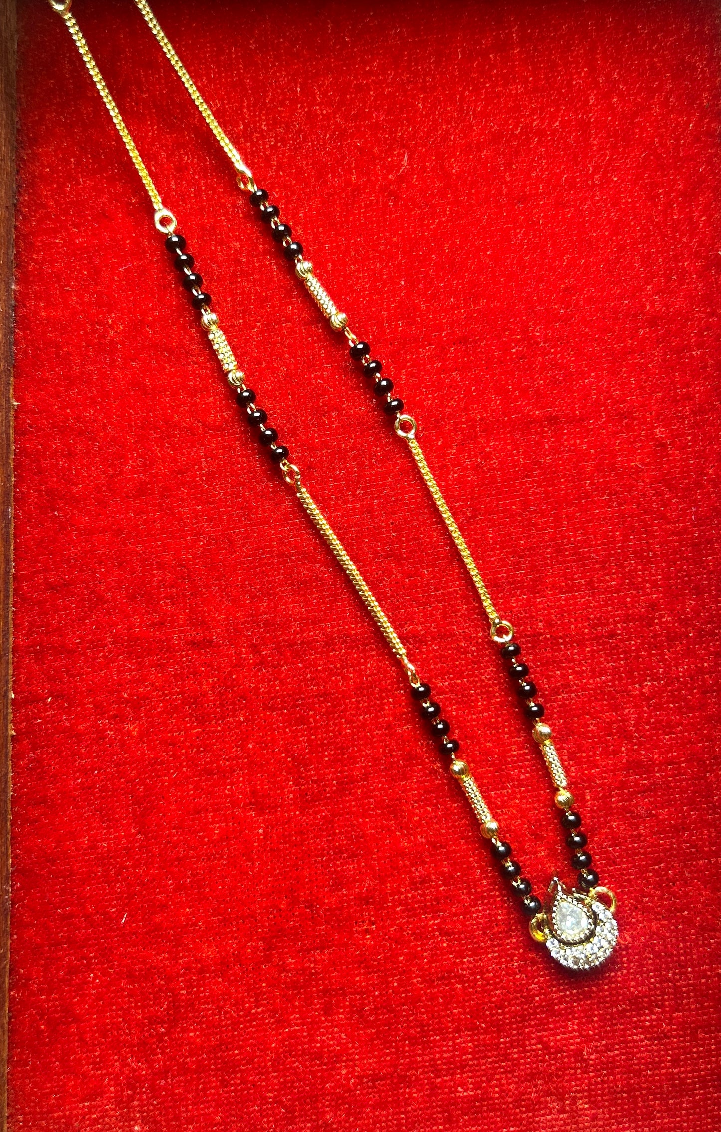18-Inch Mangalsutra with Kundan Pendant