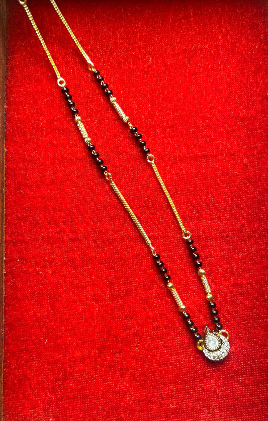 18-Inch Mangalsutra with Kundan Pendant