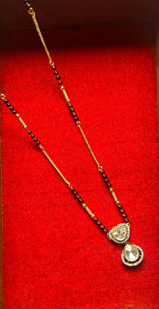18-Inch Mangalsutra with Kundan Pendant