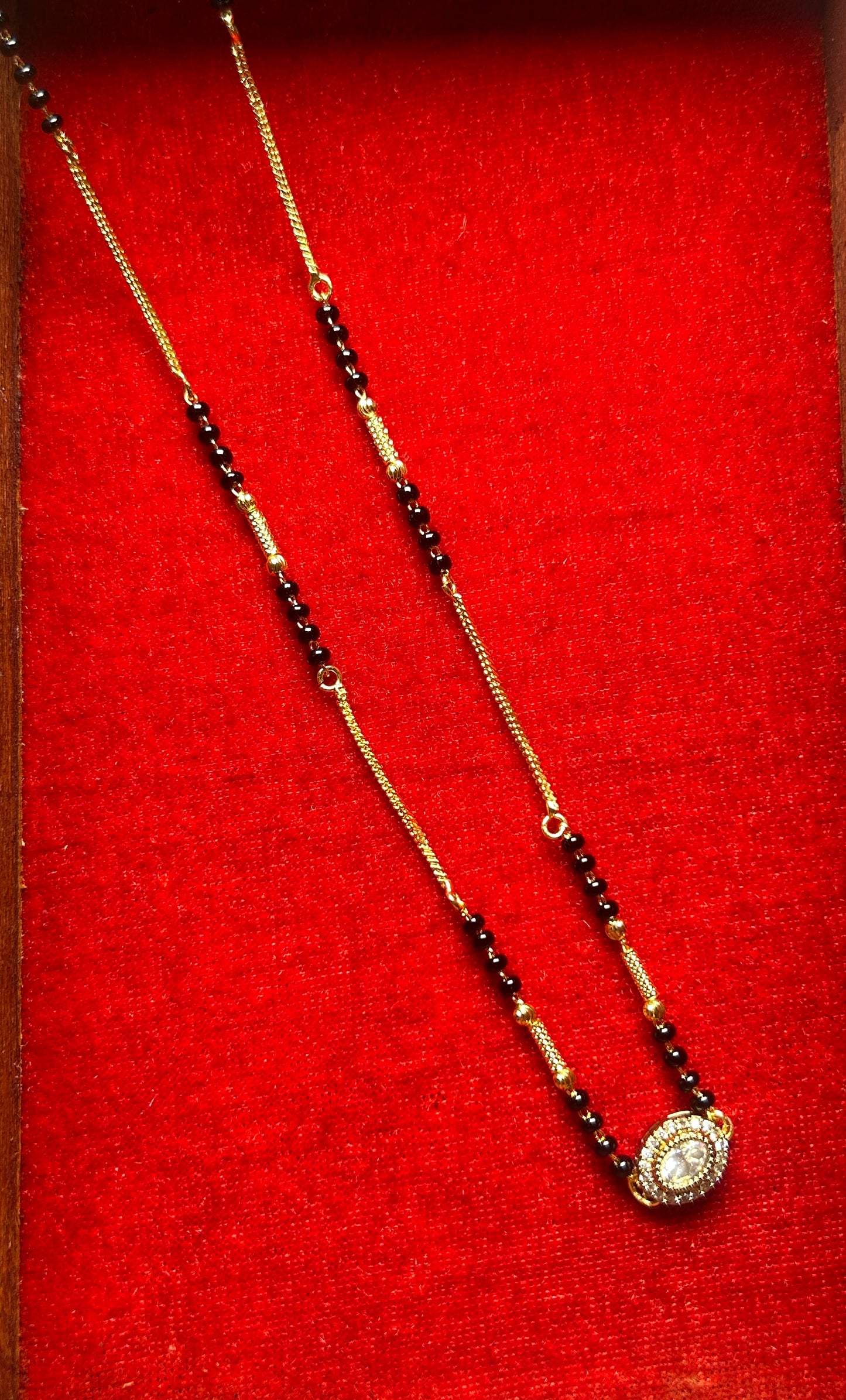 18-Inch Mangalsutra with Kundan Pendant