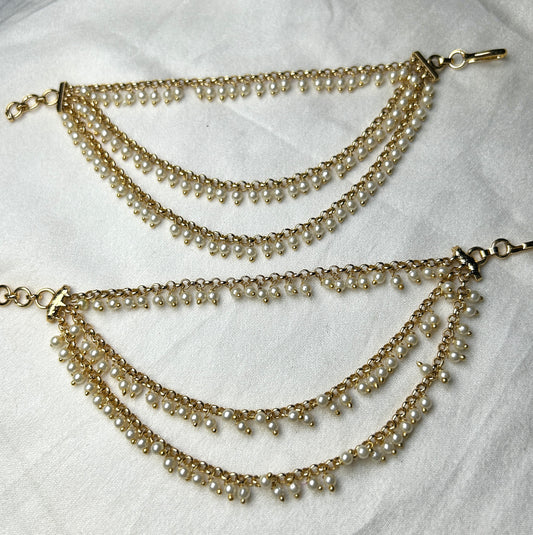 Triple Layer Delicate Pearl Kana Chains