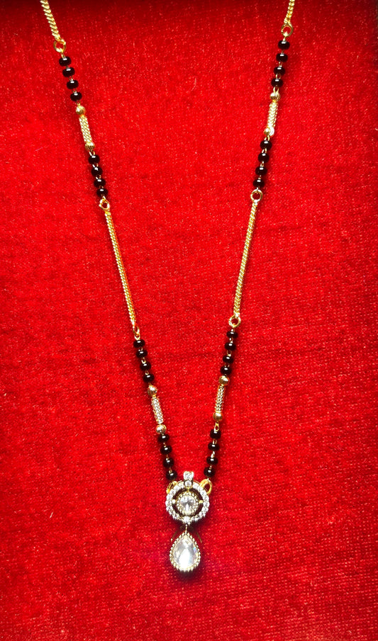 18-Inch Mangalsutra with Kundan Pendant