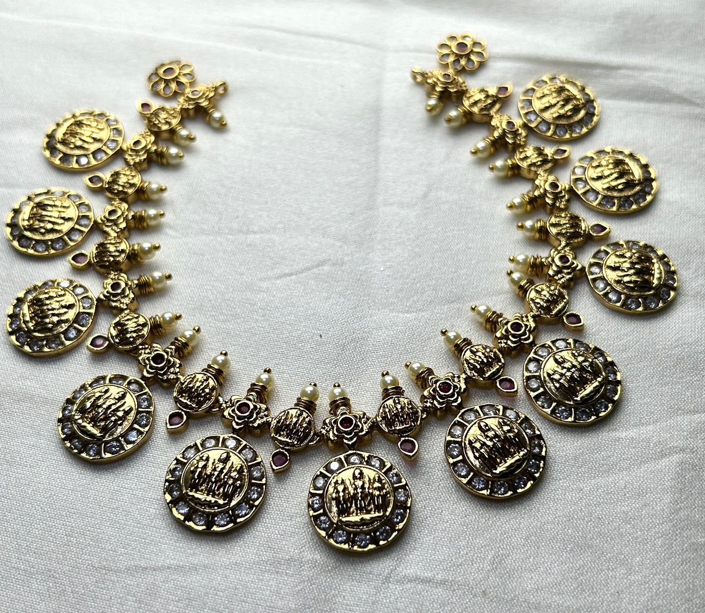 Antique Lakshmi Coin Necklace – Traditional Maharashtrian Style