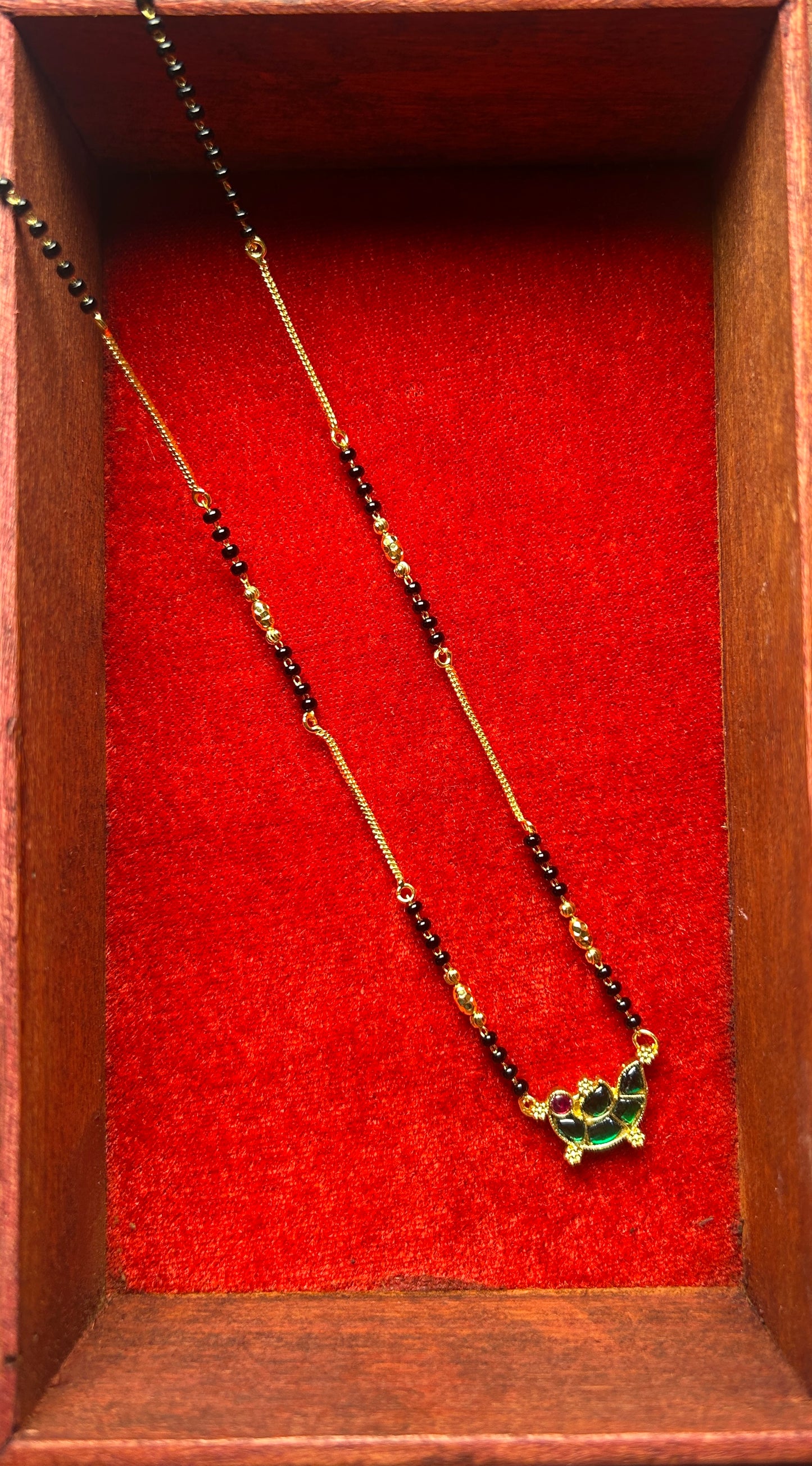 18-Inch Mangalsutra with Kundan Pendant