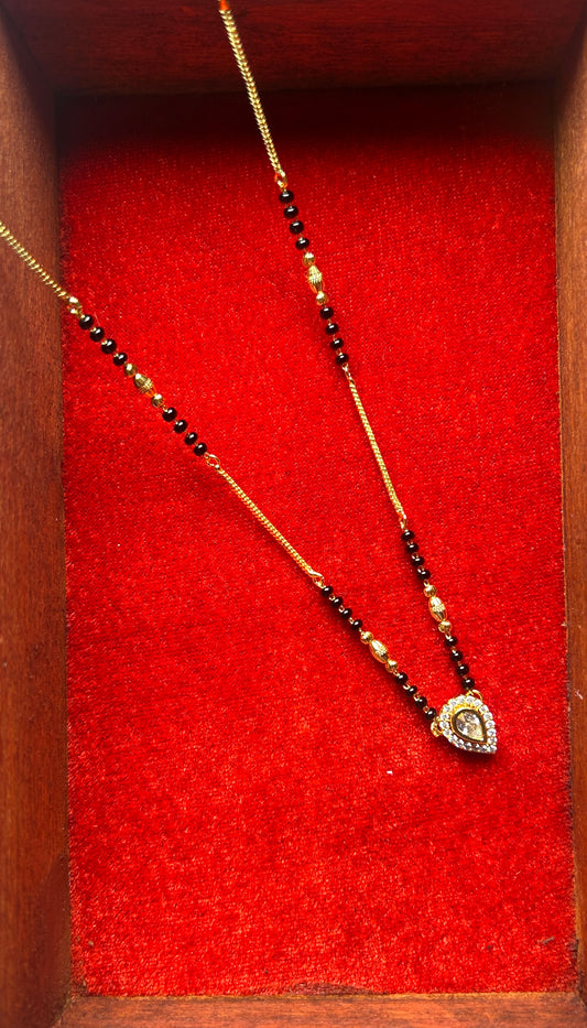 18-Inch Mangalsutra with Kundan Pendant
