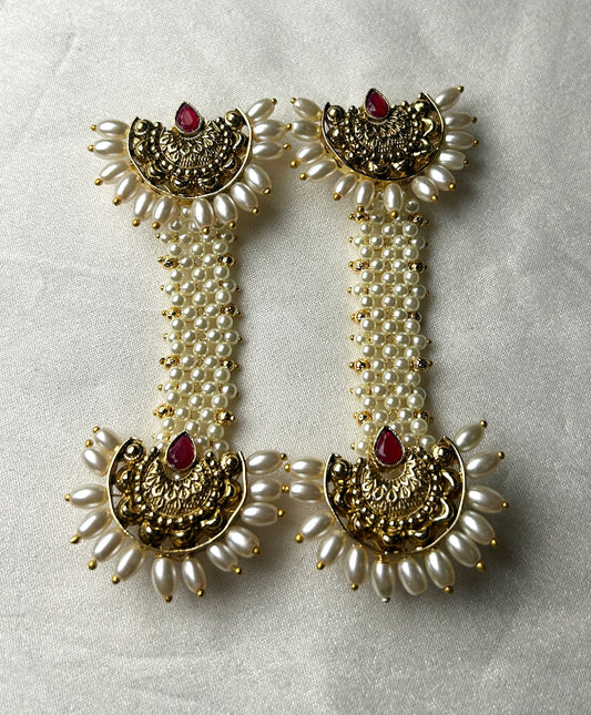 Antique Pearl Drop Pakke Earrings