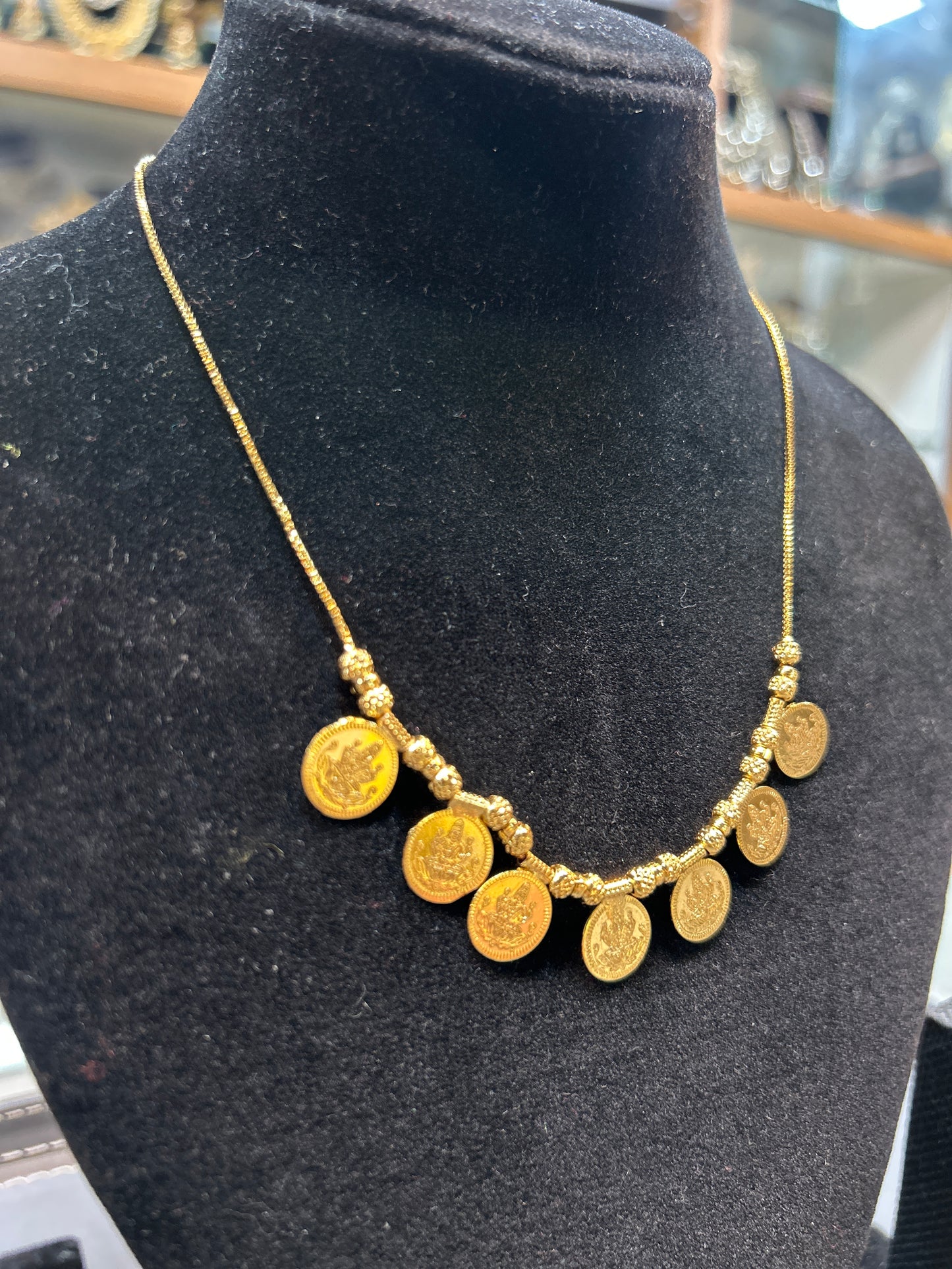 Traditional Maharashtrian Coin Pendant Necklace
