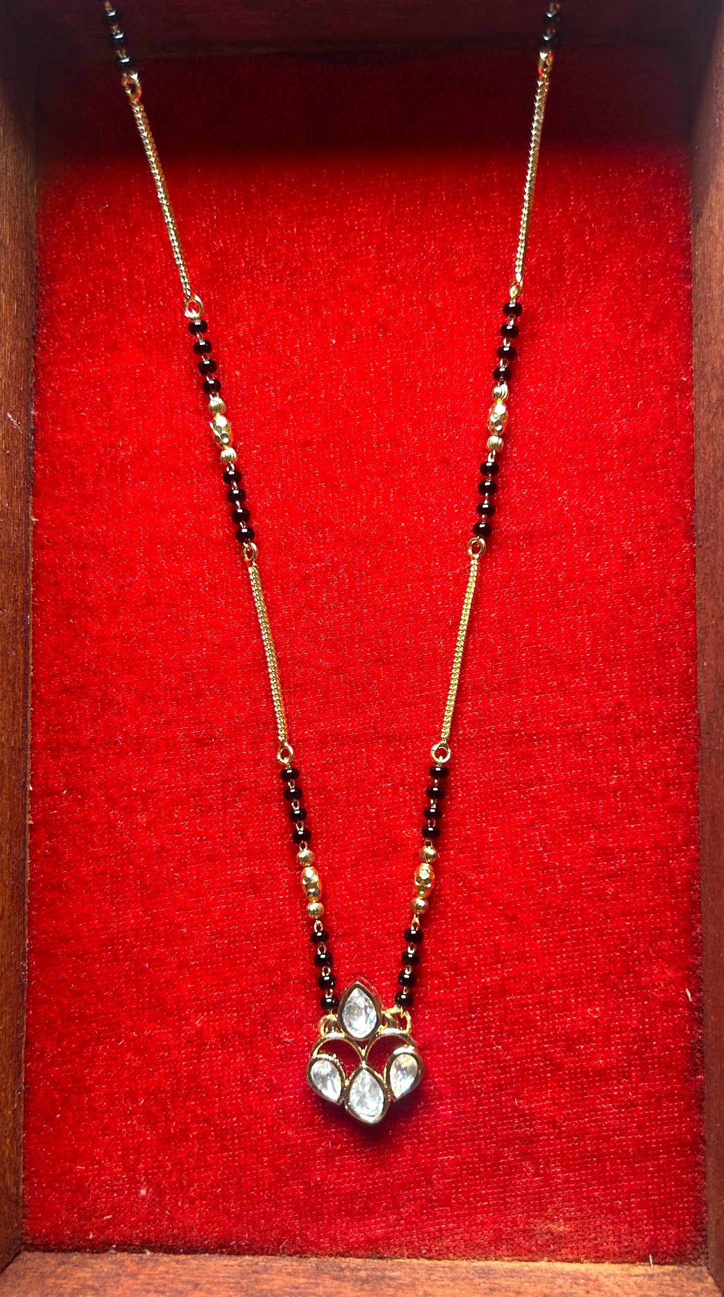 18-Inch Mangalsutra with Kundan Pendant