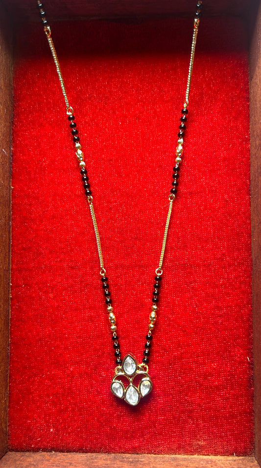 18-Inch Mangalsutra with Kundan Pendant