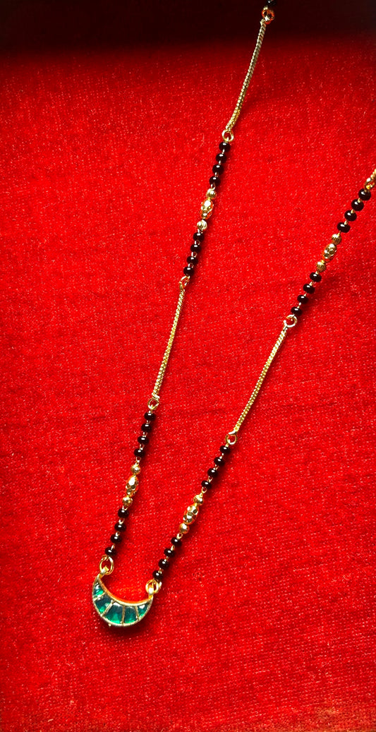 18-Inch Mangalsutra with Kundan Pendant