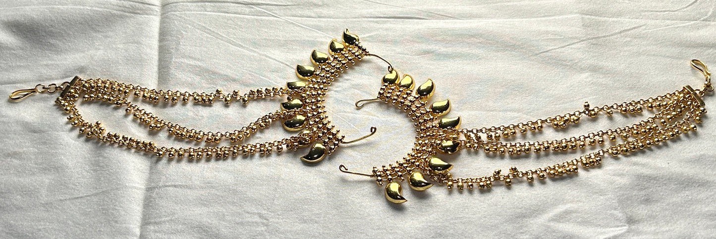 Traditional Back Ear Cuffs with Crescent Moon Design