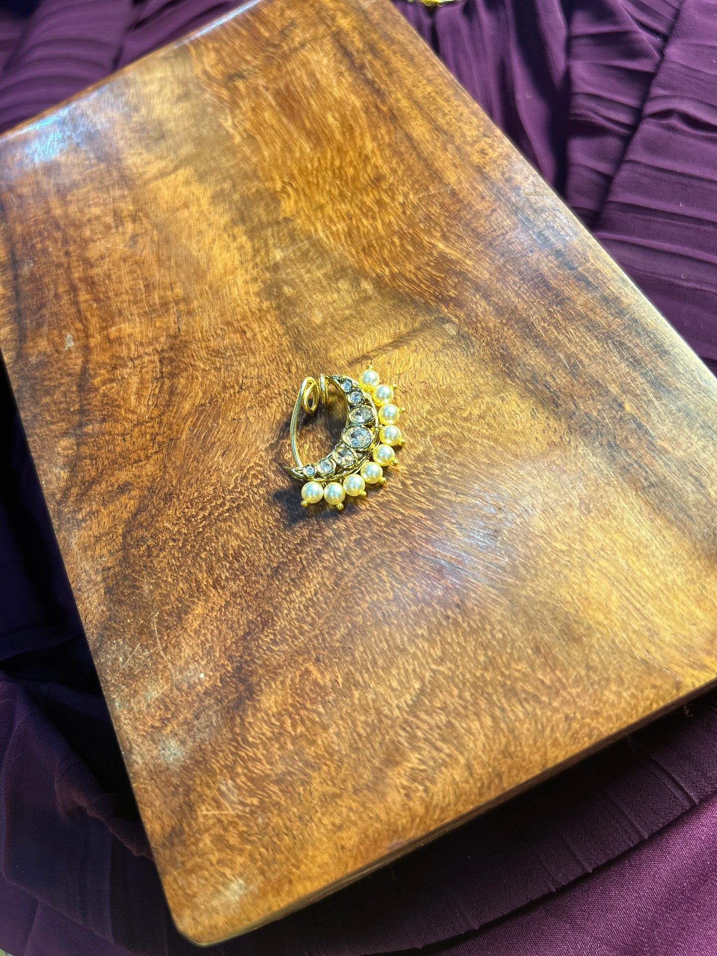 Traditional Maharashtrian Pearl Nath