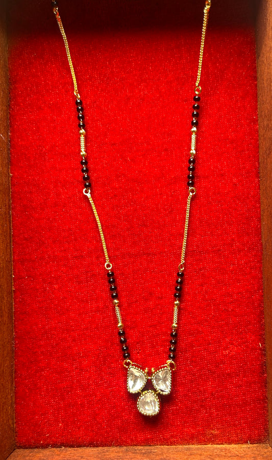 18-Inch Mangalsutra with Kundan Pendant