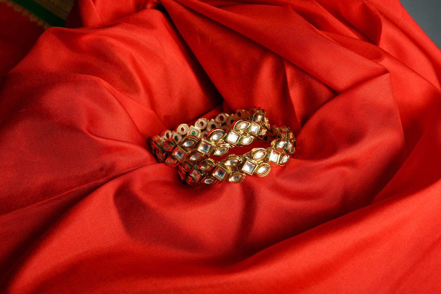 Kundan bangles