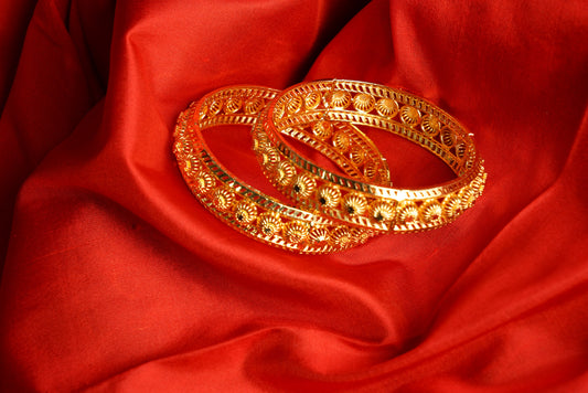 Golden kada bangles