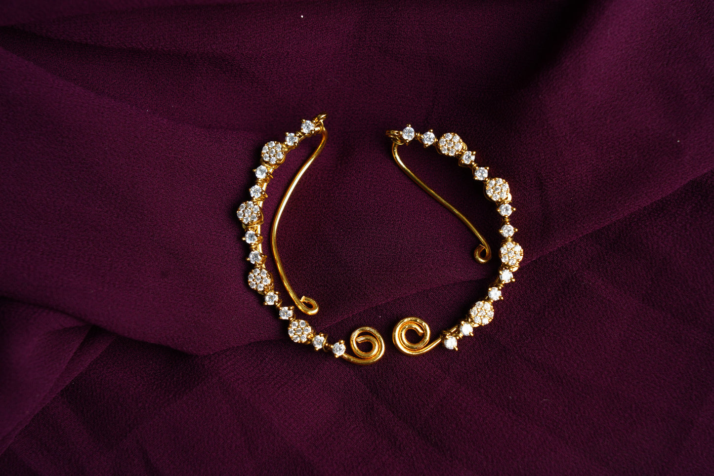 Simple Diamond front earcuff