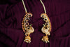 Gold stone Peacock earcuff