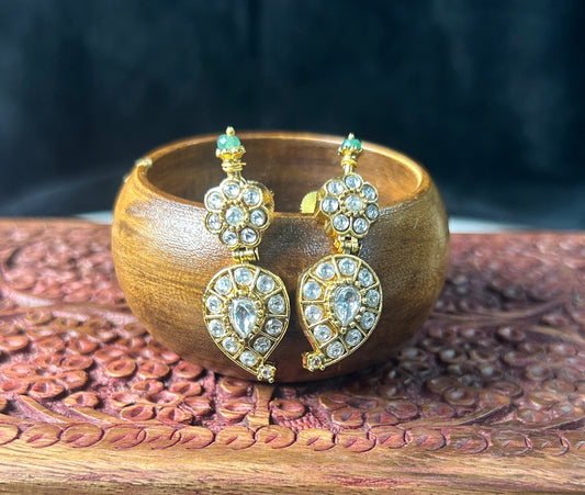 Royal Kundan Teardrop Earrings
