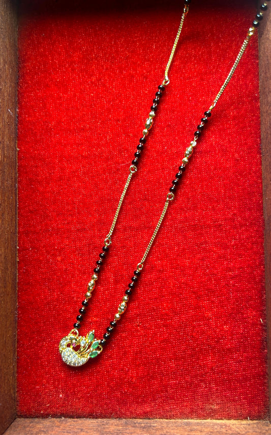 18-Inch Mangalsutra with Kundan Pendant