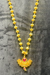 Traditional Gopdana Necklace with Ruby Pendant