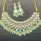 Royal Mint Green Kundan Choker Set