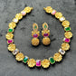 Floral Chakra Stone Necklace Set