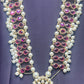 Pearl & Ruby Stone Haar with Grand Pendant
