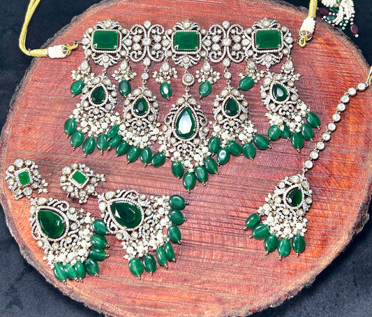 Emerald Royale Bridal Jewellery Set