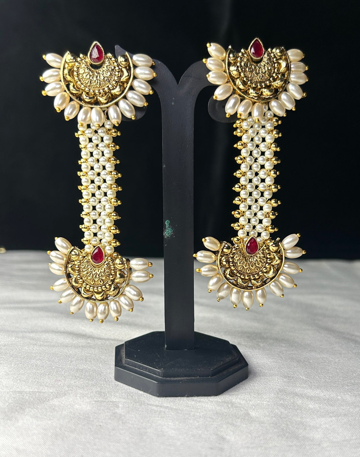 Antique Pearl Drop Pakke Earrings