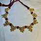 Traditional Kemp Gundu Mala Necklace – 1 Gram Gold Plated