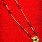 18-Inch Mangalsutra with Green Kundan Pendant