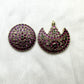 Ruby Pachi Kundan Surya & Chandra Hair Brooch Set