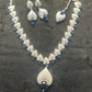 Blue Royale CZ Necklace Set