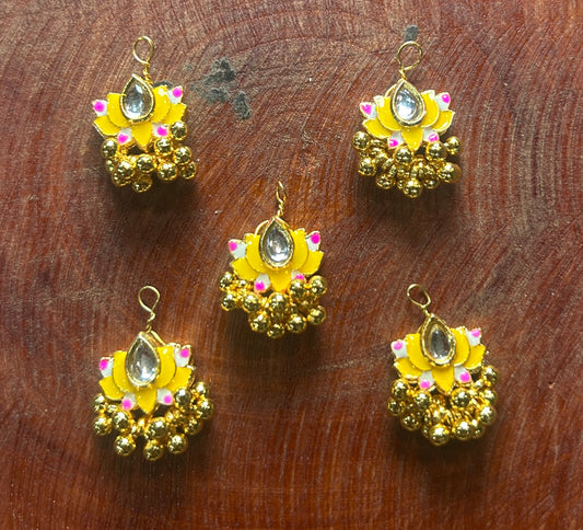 Golden Sunshine Lotus Charm