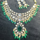 Emerald Grandeur Kundan Bridal Set