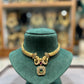 Royal Maharashtrian Peacock Motif Choker Necklace
