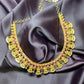 Temple Bells Necklace with Pink Stone Accents