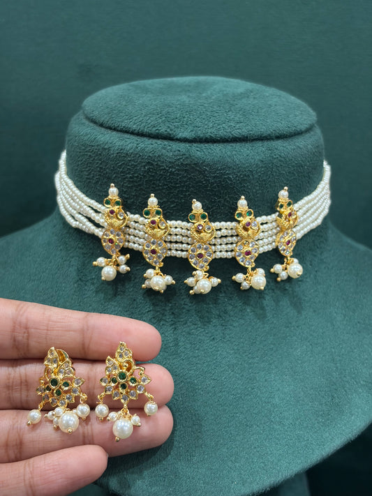 Mayurangi Pearl Choker Set